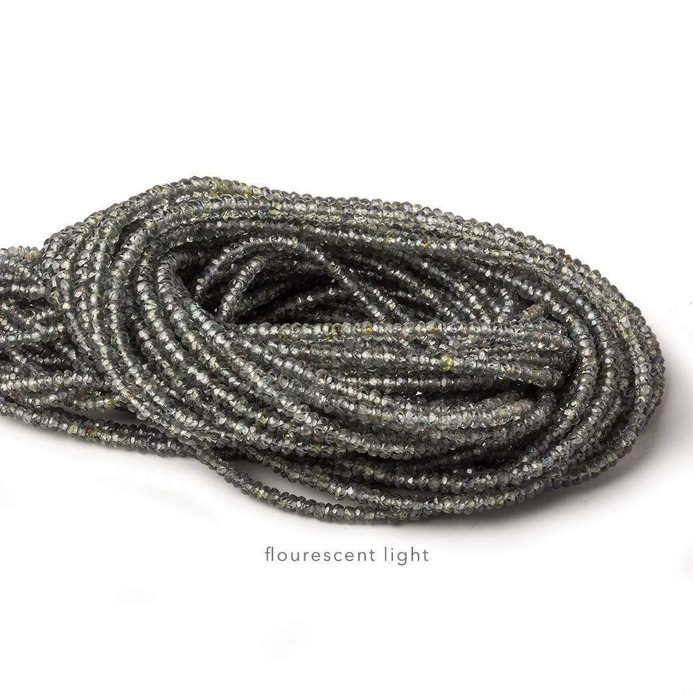 2-3mm Color Change Sapphire micro faceted rondelle beads 16 inch 250+ pieces - Beadsofcambay.com