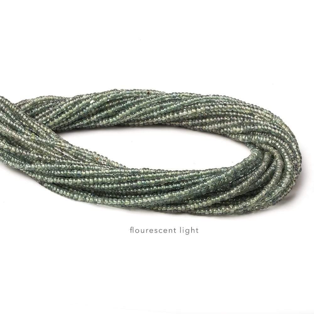 2-3mm Color Change Sapphire plain rondelle beads 16 inch 250+ pieces - Beadsofcambay.com