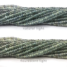 2-3mm Color Change Sapphire plain rondelle beads 16 inch 250+ pieces - Beadsofcambay.com