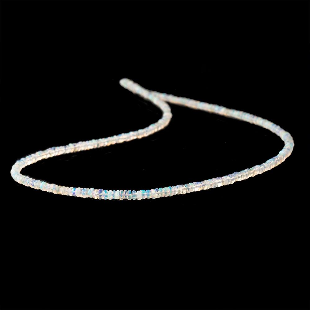 2-3mm Ethiopian Opal plain rondelle beads 18 inch 300 pieces AA - Beadsofcambay.com