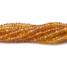 2-3mm Orange Songea Sapphire Faceted Rondelle Beads 16 inch 302 pieces - Beadsofcambay.com