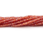 2-3mm Padparadscha Sapphire Faceted Rondelle Beads 18 inch 272 pieces AA - Beadsofcambay.com