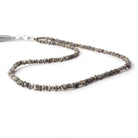 2-3mm Platinum Grey Diamond crystal nugget beads 15 inch 220 pieces - Beadsofcambay.com