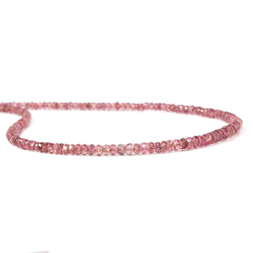 2-3mm Red Spinel faceted rondelle Beads 16 inch 294 pieces AA - Beadsofcambay.com