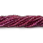2-3mm Rhodolite Garnet faceted rondelle Beads 14 inch 160 pieces - Beadsofcambay.com