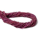 2-3mm Rhodolite Garnet faceted rondelle Beads 14 inch 160 pieces - Beadsofcambay.com