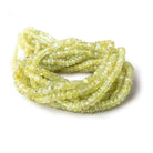 2-4.5mm Cat's Eye Chrysoberyl Faceted Rondelle Beads 18 inch 300 pieces - Beadsofcambay.com