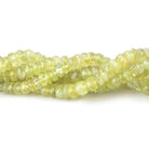 2-4.5mm Cat's Eye Chrysoberyl Faceted Rondelle Beads 18 inch 300 pieces - Beadsofcambay.com
