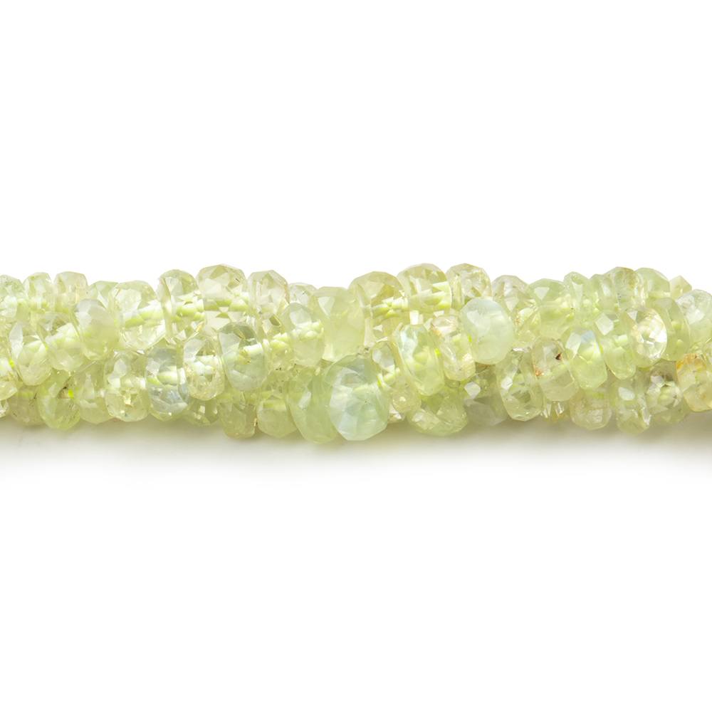 2-4.5mm Cat's Eye Chrysoberyl Faceted Rondelles 18 inch 300 Beads - Beadsofcambay.com