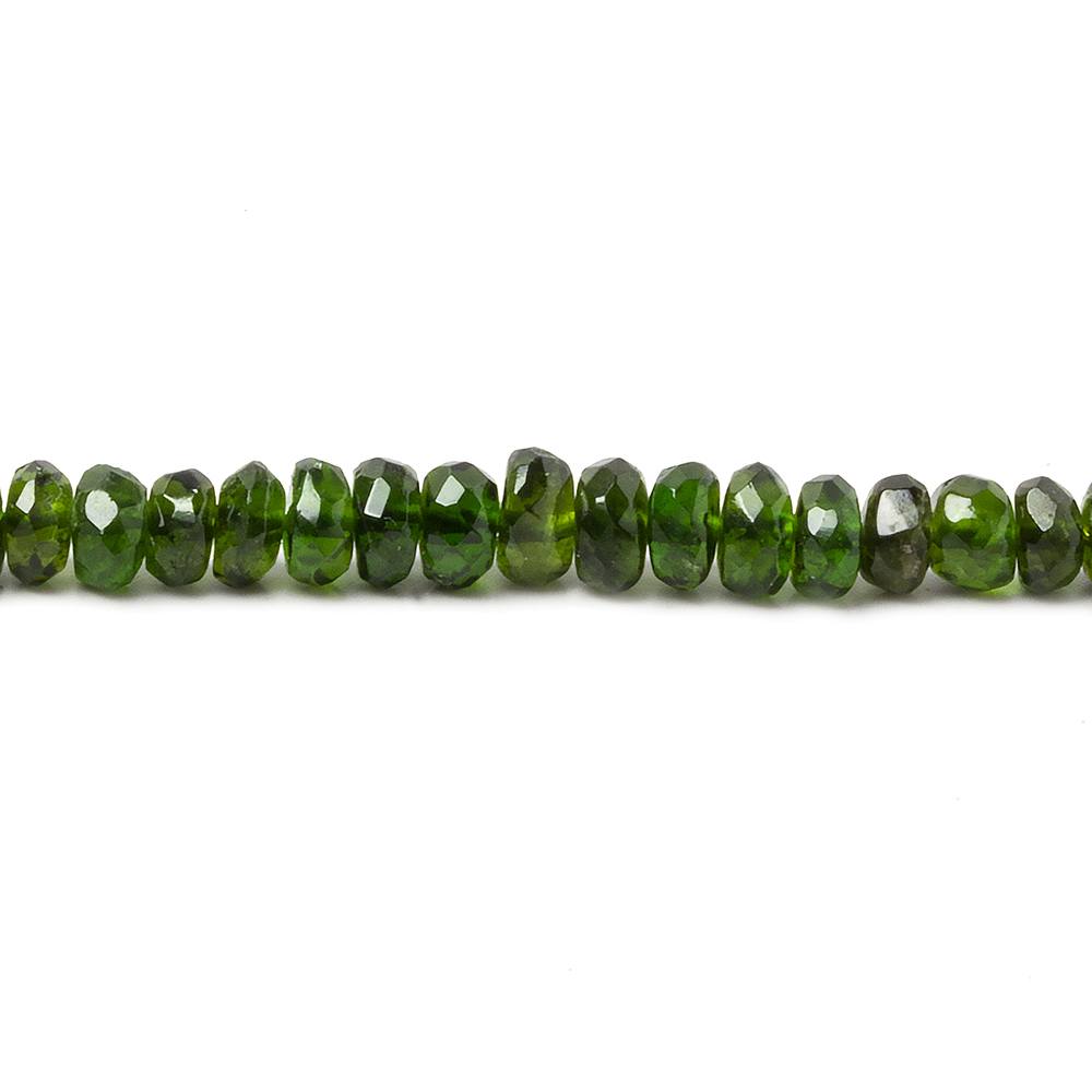 2-4mm Chrome Diopside faceted rondelle Beads 13 inch 161 pieces - Beadsofcambay.com