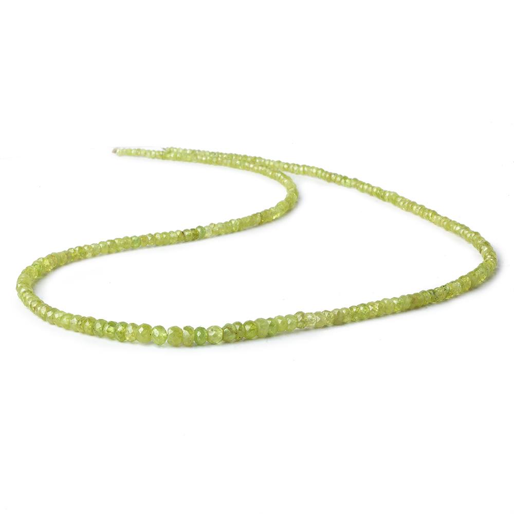 2-4mm Sphene faceted rondelle beads 18 inch 240 pieces A - Beadsofcambay.com