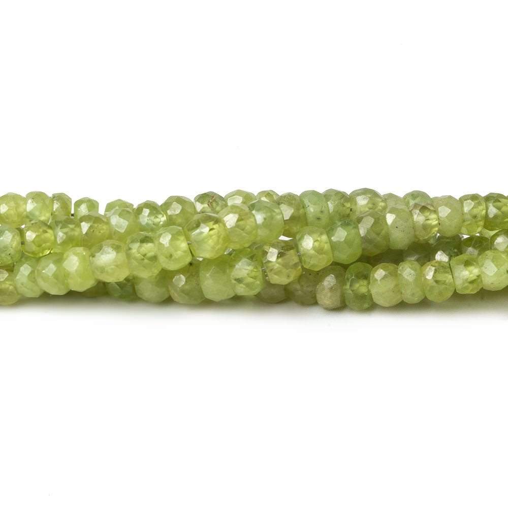 2-4mm Sphene faceted rondelle beads 18 inch 240 pieces A - Beadsofcambay.com