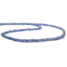 2-4mm Tanzanite Beads Faceted Rondelle 16 inch 226 pieces - Beadsofcambay.com
