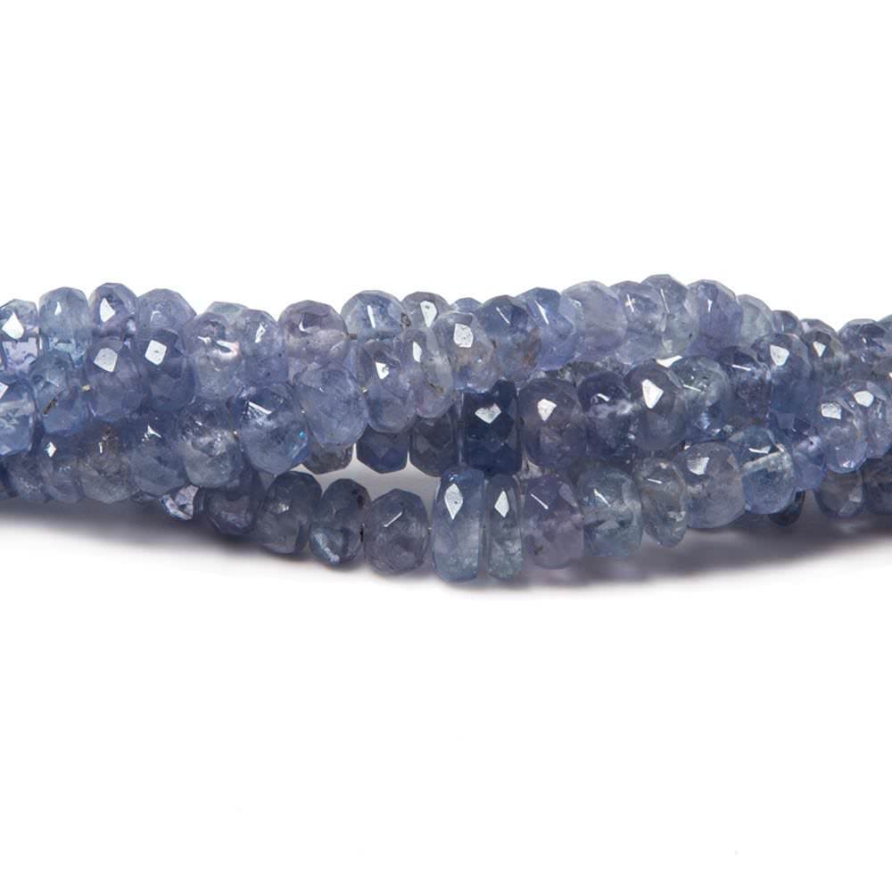 2-4mm Tanzanite Beads Faceted Rondelle 17 inch 240 pieces - Beadsofcambay.com