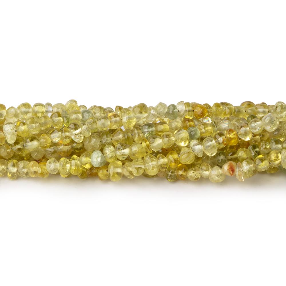2-4mm Yellow Diopside Plain Nugget Beads 18 inch 230 pieces - Beadsofcambay.com