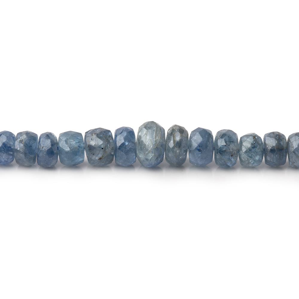 2-5.5mm Ceylon Blue Sapphire Faceted Rondelle Beads 20 inch 250 pieces - Beadsofcambay.com