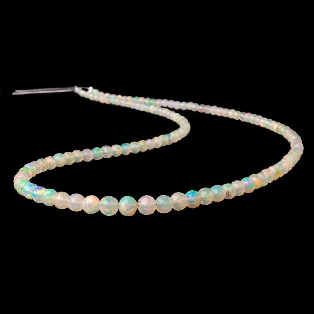 2-5mm Golden Ethiopian Opal Micro Faceted Rounds 17 inch 114 beads AAA - Beadsofcambay.com