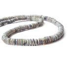 2-5mm Grey Beige Australian Opal Plain Heshi Beads 18 inch 260 pieces A - Beadsofcambay.com
