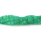 2-5mm Kelly Green Ethiopian Opal Plain Rondelle Beads 18 inch 300 pieces - Beadsofcambay.com