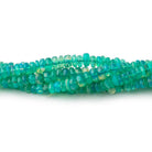2-5mm Wintergreen Ethiopian Opal Plain Rondelle Beads 17 inch 290 pieces - Beadsofcambay.com