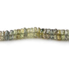 2-6.5mm Moss Green Sapphire Faceted Heshi Beads 18 inch 350 pieces AAA - Beadsofcambay.com