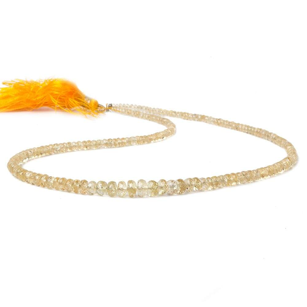 2-6mm Imperial Topaz Faceted Rondelle Beads 16 inch 182 beads - Beadsofcambay.com