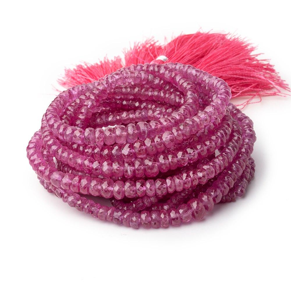 2-6mm Ruby Faceted Rondelle Beads 16 inch 200 pieces AA - Beadsofcambay.com