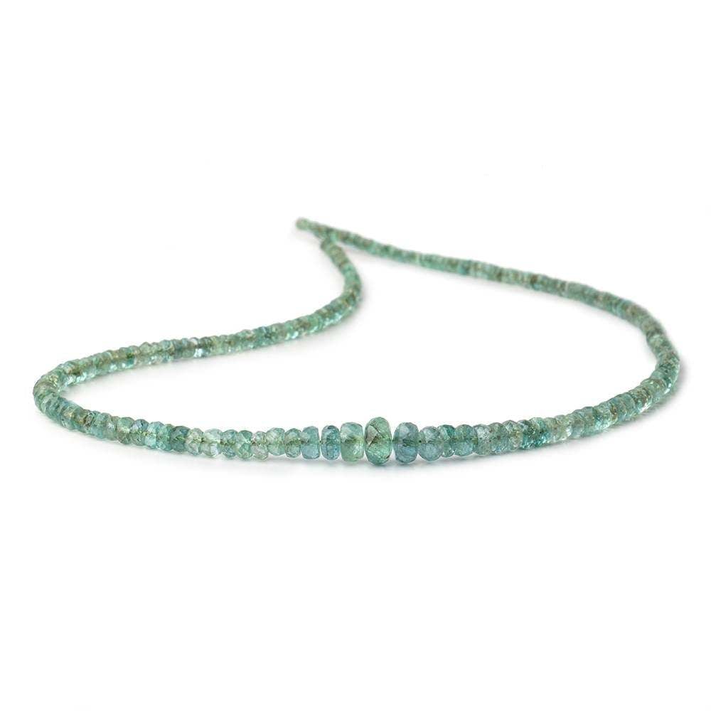 2-7mm Zambian Emerald Faceted Rondelle Beads 16 inch 215 pieces AA Grade - Beadsofcambay.com