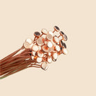 2 inch length Copper Headpin with flat circular head, 28 Gauge 22 pcs per bag - Beadsofcambay.com