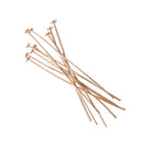 2" length Rose Gold Disc Headpin 22 Gauge Wire 10 pieces per Bag - Beadsofcambay.com