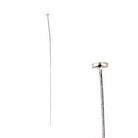2" length Sterling Silver Disc Headpin, 26 Gauge Wire, 10 pieces per Bag - Beadsofcambay.com
