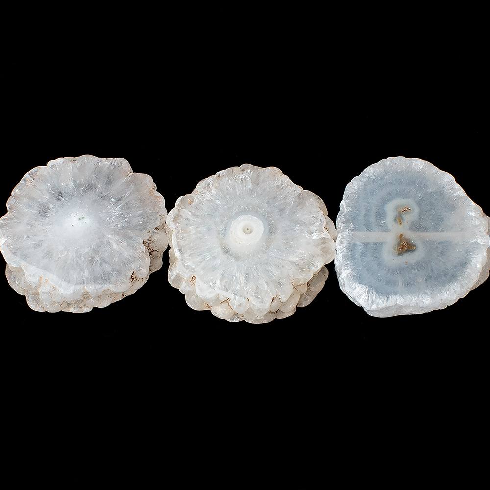 20-21mm Solar Quartz Straight Drilled Natural Slice Beads 8 inch 10 pieces - Beadsofcambay.com