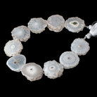 20-21mm Solar Quartz Straight Drilled Natural Slice Beads 8 inch 10 pieces - Beadsofcambay.com