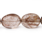 20-22mm Smoky Rutilated Quartz Plain Nugget Beads 16 inch 19 pieces AAA - Beadsofcambay.com