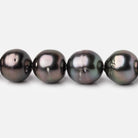 10-12mm Tahitian Round Saltwater Pearls 16 inch 36 pieces AA - BeadsofCambay.com