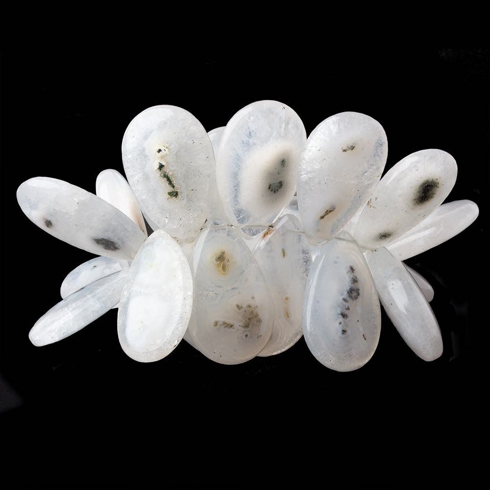 20.5x15-26x16mm Solar Quartz Plain Pear Beads 6.5 inch 27 pieces - Beadsofcambay.com