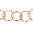 20mm Copper Plain Round Link Chain - Beadsofcambay.com
