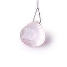 20mm Rose Quartz Faceted Heart Focal Bead 1 piece - Beadsofcambay.com
