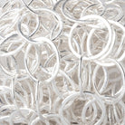 20mm Silver plated Brushed Round Link Chain by the foot - Beadsofcambay.com