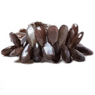 20x12-29x12mm Chocolate Moonstone faceted pear beads 7.5 inch 38 pcs - Beadsofcambay.com