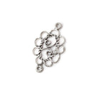 20x12mm Sterling Silver Oval Scroll - Spacer Chandelier Set of 2 - Beadsofcambay.com