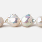 20x13-24x16mm Off White Ultra Baroque Freshwater Pearls 16 inch 19 pcs AAA - Beadsofcambay.com