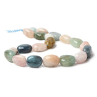 20x14 - 23x14mm Multi Beryl straight drilled plain nuggets 16 inch 17 beads - Beadsofcambay.com