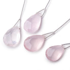 20x14-25x15mm Rose Quartz Faceted Pear Focal 1 Bead - Beadsofcambay.com