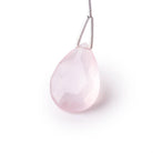 20x14-25x15mm Rose Quartz Faceted Pear Focal 1 Bead - Beadsofcambay.com