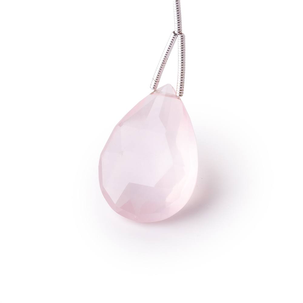 20x14-25x15mm Rose Quartz Faceted Pear Focal 1 Bead - Beadsofcambay.com