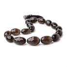 20x15-29x17mm Smoky Quartz Faceted Nugget Beads 16 inch 17 pieces - Beadsofcambay.com