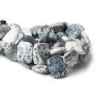 20x15mm Dendritic Opal side drilled faceted cushions 7.5 inch 13 beads AAA - Beadsofcambay.com