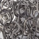 20x17mm Black Gold plated Brushed Oval Link Chain by the foot - Beadsofcambay.com