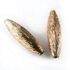 20x5mm Copper Brushed Marquise 8 inch 10 pcs - Beadsofcambay.com